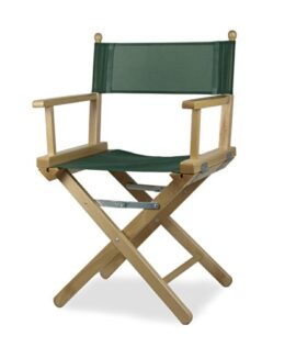 Regista P Fauteuil de metteur en scène en bois couleur naturelle et PVC Vert Regista P Fauteuil de metteur en scène en bois couleur naturelle et PVC Vert 2