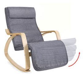 SONGMICS-LYY11G-Fauteuil–Bascule-Imitation-Lin-Gris-pour-la-Relaxation-Notice-de-Montage-Langue-franaise-Non-Garantie-0-2