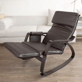 SoBuy® FST20-BR Fauteuil à bascule berçante relax avec pochette latérale amovible, Rocking Chair Bouleau Flexible SoBuy® FST20-BR Fauteuil à bascule berçante relax avec pochette latérale amovible, Rocking Chair Bouleau Flexible 4