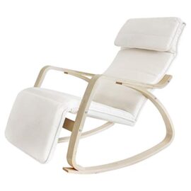 Sotech – Chaise à Bascule, Rocking Chair, Beige, avec Repose-Pied, Coussin 100% Coton, Matériau du Coussin: Coton, Matériau de l’armature: Bois Sotech – Chaise à Bascule, Rocking Chair, Beige, avec Repose-Pied, Coussin 100% Coton, Matériau du Coussin: Coton, Matériau de l’armature: Bois 4