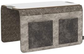 Unbekannt 201040222-HE Canapé Butler Carry avec 4 Poches et Plateau Gris Clair/Gris foncé Unbekannt 201040222-HE Canapé Butler Carry avec 4 Poches et Plateau Gris Clair/Gris foncé