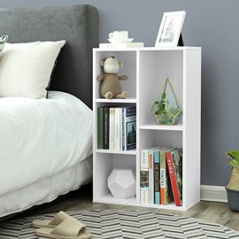 VASAGLE-Bibliothque–5-casiers-tagre-de-Rangement-Colonne-de-Rangement-Dimensions-50-x-24-x-80-cm-L-x-l-x-H-0-2