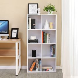 VASAGLE-Bibliothque–8-casiers-en-Bois-tagre-de-Rangement-Armoire-Maison-Bureau-0-1