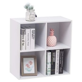 WOLTU-Bibliothque-Armoire-Etagre-de-Rangement-60x30x60cm-en-MDF-pour-Salon-4-Cubes-CompartimentsSK002ws2-0-1