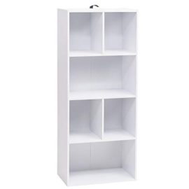 WOLTU-Bibliothque-Etagre-de-Rangement-50x30x118cm-en-MDF-pour-Salon-6-CompartimentsSK005ws-0