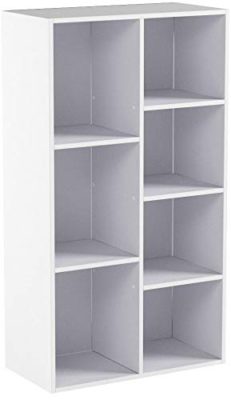 WOLTU-Bibliothque-Etagre-de-Rangement-60x30x108cm-en-MDF-pour-Salon-7-Compartiments-SK004ws-0