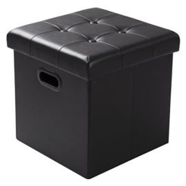 WOLTU Tabouret Pouf Coffre Cube Repose-Pieds avec Espace de Rangement Boîte de Rangement Pliables en Similicuir,37,5 * 37,5 * 38cm,#835-1 WOLTU Tabouret Pouf Coffre Cube Repose-Pieds avec Espace de Rangement Boîte de Rangement Pliables en Similicuir,37,5 * 37,5 * 38cm,#835-1