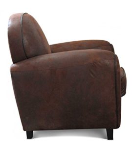 Wadiga-Fauteuil-Club-Aspect-Cuir-Vieilli-Marron-0-1