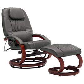 mewmewcat-Fauteuil-de-Massage-avec-Repose-Pied-Fauteuils-Relaxants-avec-Fonction-de-Chauffage-Gris-Similicuir-0