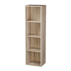 tagre-en-bois–1-2-3-4-tages-bibliothque-vitrine-unit-de-rangement-Antique-Oak-4-Tier-0