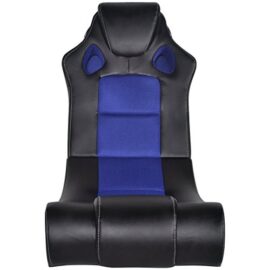 vidaXL Fauteuil Ã  bascule enceinte bluetooth en cuir synthÃ©tique Noir Bleu vidaXL Fauteuil Ã  bascule enceinte bluetooth en cuir synthÃ©tique Noir Bleu 3