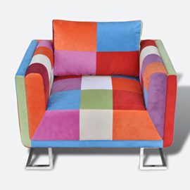 vidaXL-Fauteuil-Cube-avec-Design-de-Patchwork-Tissu-Chambre–Coucher-Salon-0-1