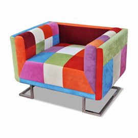 vidaXL-Fauteuil-Cube-avec-Design-de-Patchwork-Tissu-Chambre–Coucher-Salon-0-2