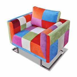 vidaXL-Fauteuil-Cube-avec-Design-de-Patchwork-Tissu-Chambre–Coucher-Salon-0