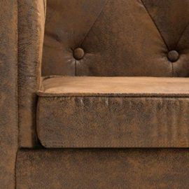 vidaXL-Fauteuil-Tapisserie-en-Tissu-Marron-Aspect-de-Daim-0-1