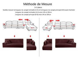 willkey 2 Pièces Housse de Canapé d’angle Extensible avec 2 Taies d’oreiller Couverture de Protection Canapé en L Antidérapante willkey 2 Pièces Housse de Canapé d’angle Extensible avec 2 Taies d’oreiller Couverture de Protection Canapé en L Antidérapante 3