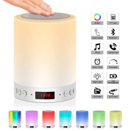 5-EN-1-Lampe-de-Chevet-Tacile-Rechargeable-PortableJOLVVN-Lampe-de-Table-Enceinte-Bluetooth-Musique-USB-FM-Radio-Rveil-Numrique-Lumire-LED-Multicolore-Cadeau-HommesFemmesEnfants-0