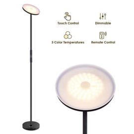 Albrillo 20W LED Lampadaire – Infinite Dimmable Lampe Sur Pied avec 3 Températures de Couleur [3000K/4000K/5000K], Contrôle Tactile & Télécommande, Moderne Lampadaire pour Salon Bureau Chambre Albrillo 20W LED Lampadaire – Infinite Dimmable Lampe Sur Pied avec 3 Températures de Couleur [3000K/4000K/5000K], Contrôle Tactile & Télécommande, Moderne Lampadaire pour Salon Bureau Chambre 2