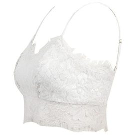 Bodhi2000, bralette en dentelle fleurie pour femme, brassière à fermeture éclair, bustier ou haut pour la plage Bodhi2000, bralette en dentelle fleurie pour femme, brassière à fermeture éclair, bustier ou haut pour la plage