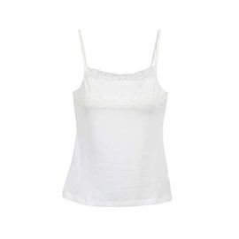 Carolilly Camisole Dentelle Femme/Ado Fille Fines Bretelles Eté Caraco Stretch en Coton Cou Carré Carolilly Camisole Dentelle Femme/Ado Fille Fines Bretelles Eté Caraco Stretch en Coton Cou Carré