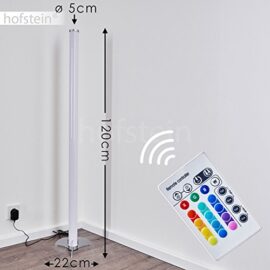 Colonne lumineuse Laugar en plastique blanc à LED RGB – réglage de la couleur par télécommande – lampadaire pour salon – chambre à coucher – chambre d’enfant Colonne lumineuse Laugar en plastique blanc à LED RGB – réglage de la couleur par télécommande – lampadaire pour salon – chambre à coucher – chambre d’enfant 3