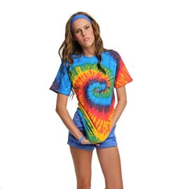 Colortone Femme Rainbow Tie Dye Top à Manches Courtes T-Shirt Colortone Femme Rainbow Tie Dye Top à Manches Courtes T-Shirt 4