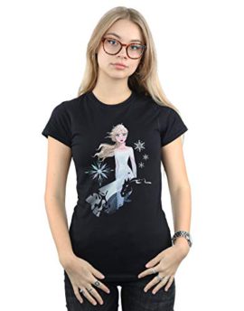 Disney Femme Frozen 2 Elsa Nokk Silhouette T-Shirt Disney Femme Frozen 2 Elsa Nokk Silhouette T-Shirt