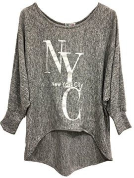 Emma & Giovanni – Pull Top Oversize Imprimé NYC- Femme Emma & Giovanni – Pull Top Oversize Imprimé NYC- Femme