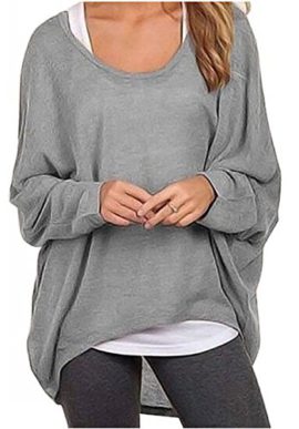 Emma & Giovanni – T-Shirt Style Oversize Manche Chauve Souris (Made in Italy)- Femme Emma & Giovanni – T-Shirt Style Oversize Manche Chauve Souris (Made in Italy)- Femme