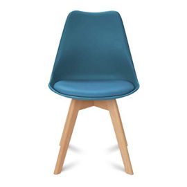 IDMarket-Lot-de-4-chaises-SARA-Bleu-Canard-pour-Salle–Manger-0-2