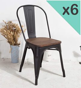 Kosmi-Lot-de-6-chaises-en-mtal-Noir-Mat-avec-Assise-en-Bois-Massif-fonc-pour-Une-dcoration-Style-Industriel-0