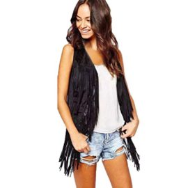 LONUPAZZ-Femmes-Gilet-Casual-Haut-sans-Manches-Gilet-frang-de-Glands-Jacke-Cardigan-0