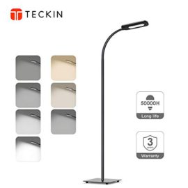 Lampadaire sur Pied Salon，lampe de lecture, LED Lampe Lumière Blanche Naturelle, Protection Des Yeux, TECKIN Cou Flexible,Moderne Lampe de Lecture pour Salon, Chambre, Bureau [Classe énergétique A+] Lampadaire sur Pied Salon，lampe de lecture, LED Lampe Lumière Blanche Naturelle, Protection Des Yeux, TECKIN Cou Flexible,Moderne Lampe de Lecture pour Salon, Chambre, Bureau [Classe énergétique A+]