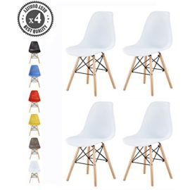 Lot de 4 chaises au Design Moderne de Style scandinave, Lia par MCC Lot de 4 chaises au Design Moderne de Style scandinave, Lia par MCC