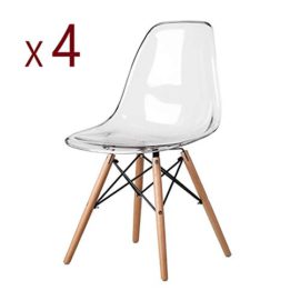 MeillAcc-Lot-de-4-Chaise-Transparente-ScandinaveChaise-Salle-a-Manger-Chaise-de-Cuisine-en-Polycarbonate-Chaise-Transparente-Simple-et-Pratique-0