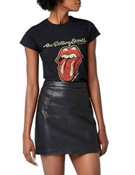 Rolling-Stones-Plastered-Tongue-T-Shirt-Femme-0