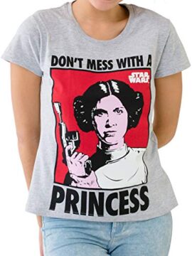 Star Wars – Princesse Leia T-Shirt à Manches Courtes – Femme Star Wars – Princesse Leia T-Shirt à Manches Courtes – Femme