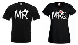 TRVPPY – 2X Couple Partenaire T-Shirt’s/Modèle Mr. & Mrs. Mickey Mini/pour Homme & Femme/différentes Tailles et Couleurs TRVPPY – 2X Couple Partenaire T-Shirt’s/Modèle Mr. & Mrs. Mickey Mini/pour Homme & Femme/différentes Tailles et Couleurs