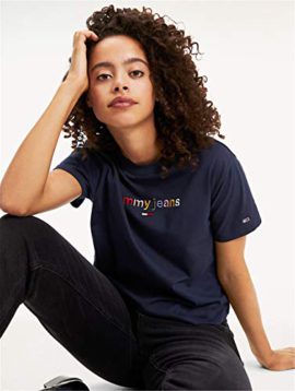 Tommy-Jeans-DW0DW07529-Multicolor-Tee-T-Shirt-Femme-0