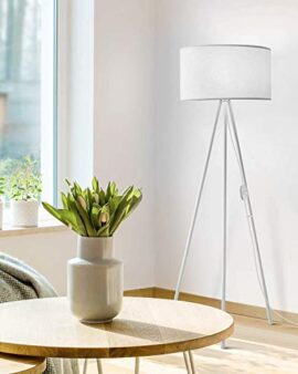 Tomons Lampadaire LED Dimmable Contemporain avec Trépied en Métal, Lampadaire de Salon et de Chambre à Coucher, Style Scandinave Tomons Lampadaire LED Dimmable Contemporain avec Trépied en Métal, Lampadaire de Salon et de Chambre à Coucher, Style Scandinave 4