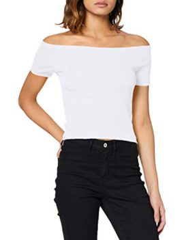 Urban-Classics-Ladies-Off-Shoulder-Rib-Tee-T-Shirt-Femme-0