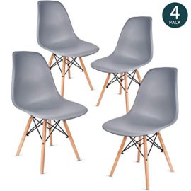 VADIM Chaise Salle a Manger Lot de 4 Moderne, Chaise Salon Sièges en Plastique, Chaise Design VADIM Chaise Salle a Manger Lot de 4 Moderne, Chaise Salon Sièges en Plastique, Chaise Design