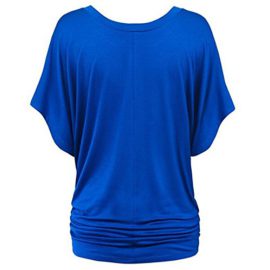 ZEZKT-Tops–Manches-Courtes-Femme-T-Shirts-Col-V-Femme-Chemise-Blouses-Manche-Chauve-Souris-T-Shirts-Lche-Dcontract-Tops-de-Sport-Survtements-Sportswear-Confortable-Polos-Dbardeurs-0-0