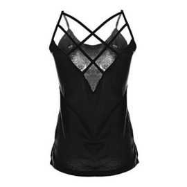 iMixCity-Femmes-Tops-T-Shirts–sans-Manches-Ruched-Dos-Nu-Occasionnels-Open-Back-Top-Tank-Tee-Shirt-0-3