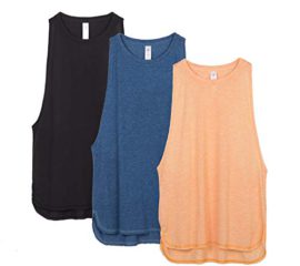 icyzone Femmes Décontracté Débardeur de Sport sans Manches en Vrac Exercice Yoga Running Tank Tops, Paquet de 3 icyzone Femmes Décontracté Débardeur de Sport sans Manches en Vrac Exercice Yoga Running Tank Tops, Paquet de 3