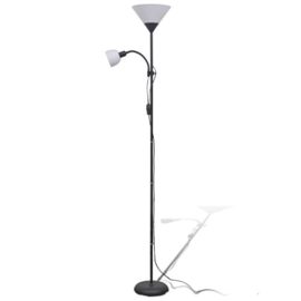 vidaXL Lampadaire Noir Lampe sur pied Lampe de sol Lampe lumière éclair de salon vidaXL Lampadaire Noir Lampe sur pied Lampe de sol Lampe lumière éclair de salon