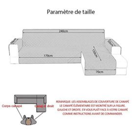 willkey Housse de Canapé d’angle Matelassé Imprimé Protection Canapé d’angle à Droit Imperméale Antidérapant pour Enfants et Animaux de Compagnie willkey Housse de Canapé d’angle Matelassé Imprimé Protection Canapé d’angle à Droit Imperméale Antidérapant pour Enfants et Animaux de Compagnie 4