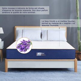 BedStory Matelas à Mémoire de Forme avec Parfum de Lavande | 2,5cm de Mousse à Mémoire de Forme Pure | Matelas Extrêmement Durable | Souple et Ferme à la Fois | Certification ISO 9001 BedStory Matelas à Mémoire de Forme avec Parfum de Lavande | 2,5cm de Mousse à Mémoire de Forme Pure | Matelas Extrêmement Durable | Souple et Ferme à la Fois | Certification ISO 9001 4