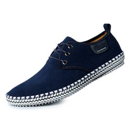 CUSTOME-Hommes-Sude-Cuir-Chaussures-Lacer-Sneaker-Flneurs-Poids-lger-Appartement-Doux-Durable-Fait-Main-Anti-drapant-Chaussures-0