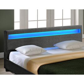 Corium® Lit Moderne de Textile avec LED Corium® Lit Moderne de Textile avec LED 5